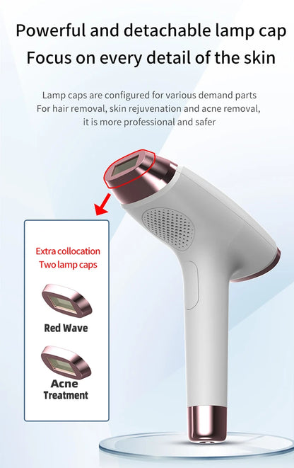 InfraLuz™ 4-in-1 Wireless IPL Hair Remover with Freezing Mode